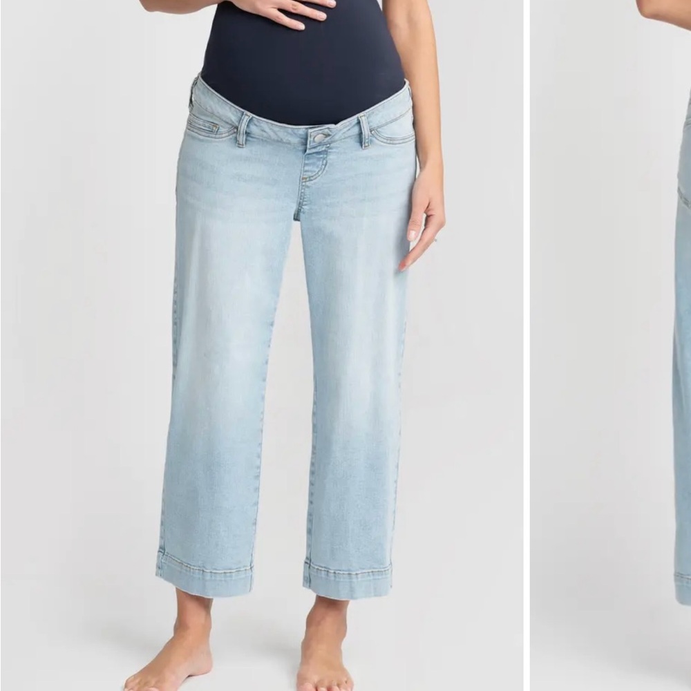 Seraphine Over the Belly Relaxed Fit Straight Leg Maternity Jeans